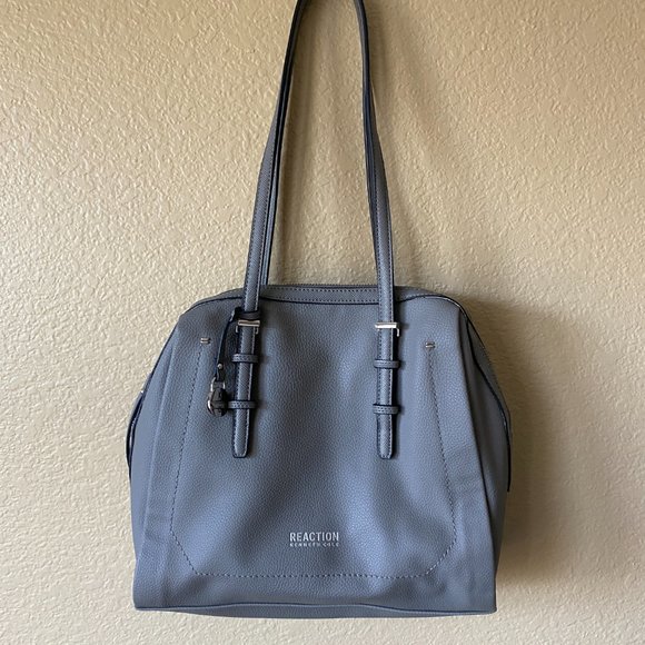 Kenneth Cole Reaction Gray Shoulder Bag - Picture 1 of 16